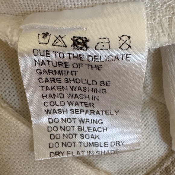 Meshki off White Wide-Leg Linen blend Pants. Size Medium. EUC. - Picture 9 of 12